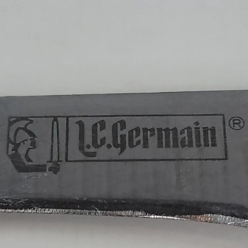 L.C. Germain Lifetime Cutlery Utility Knife Stainless Steel Japan Black Handle
